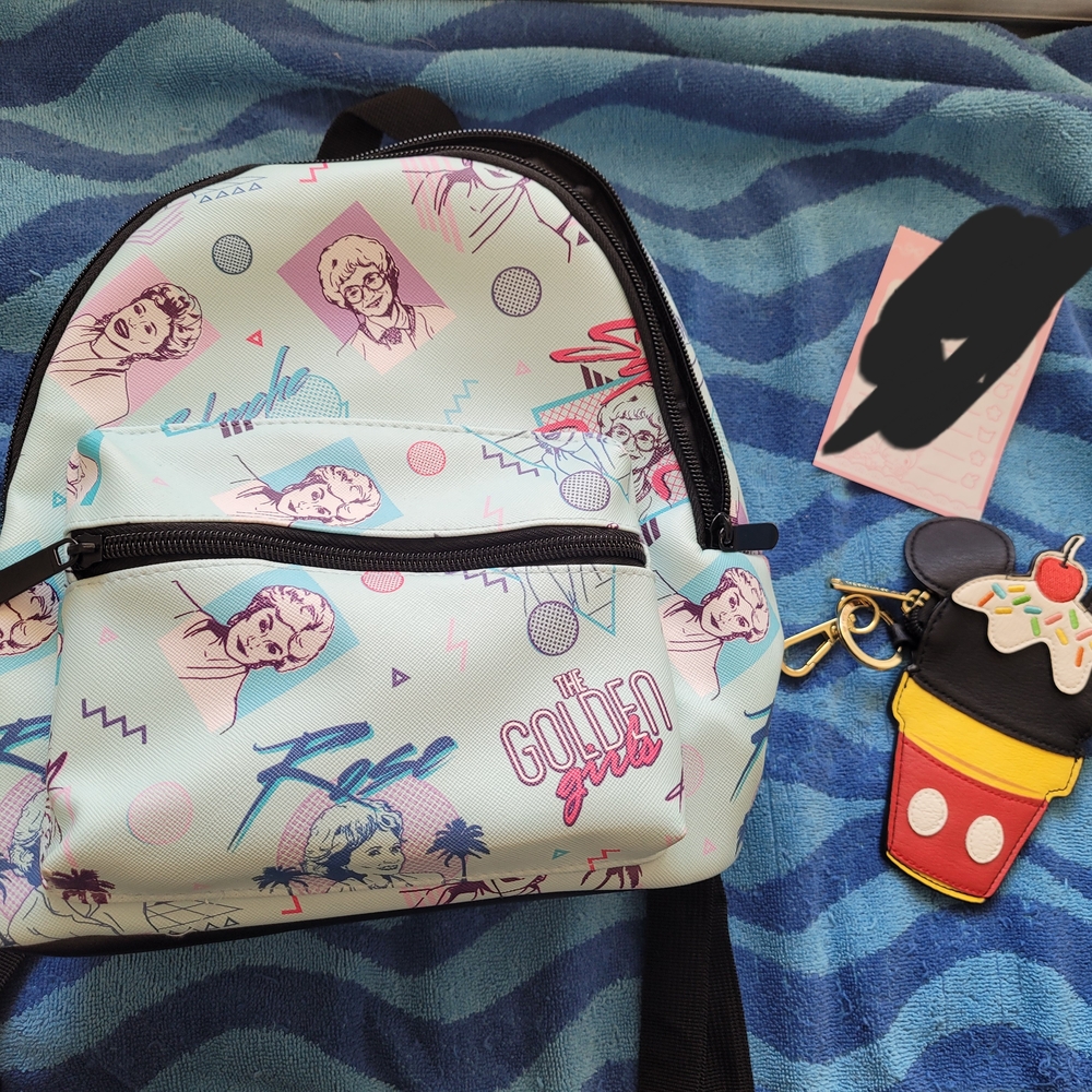 Disney Ice Cream And The Golden Girls Backpack - Blue and Pink